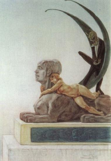 Felicien Rops Frontispice des Diaboliques de Jules Barbey d'Aurevilly Germany oil painting art